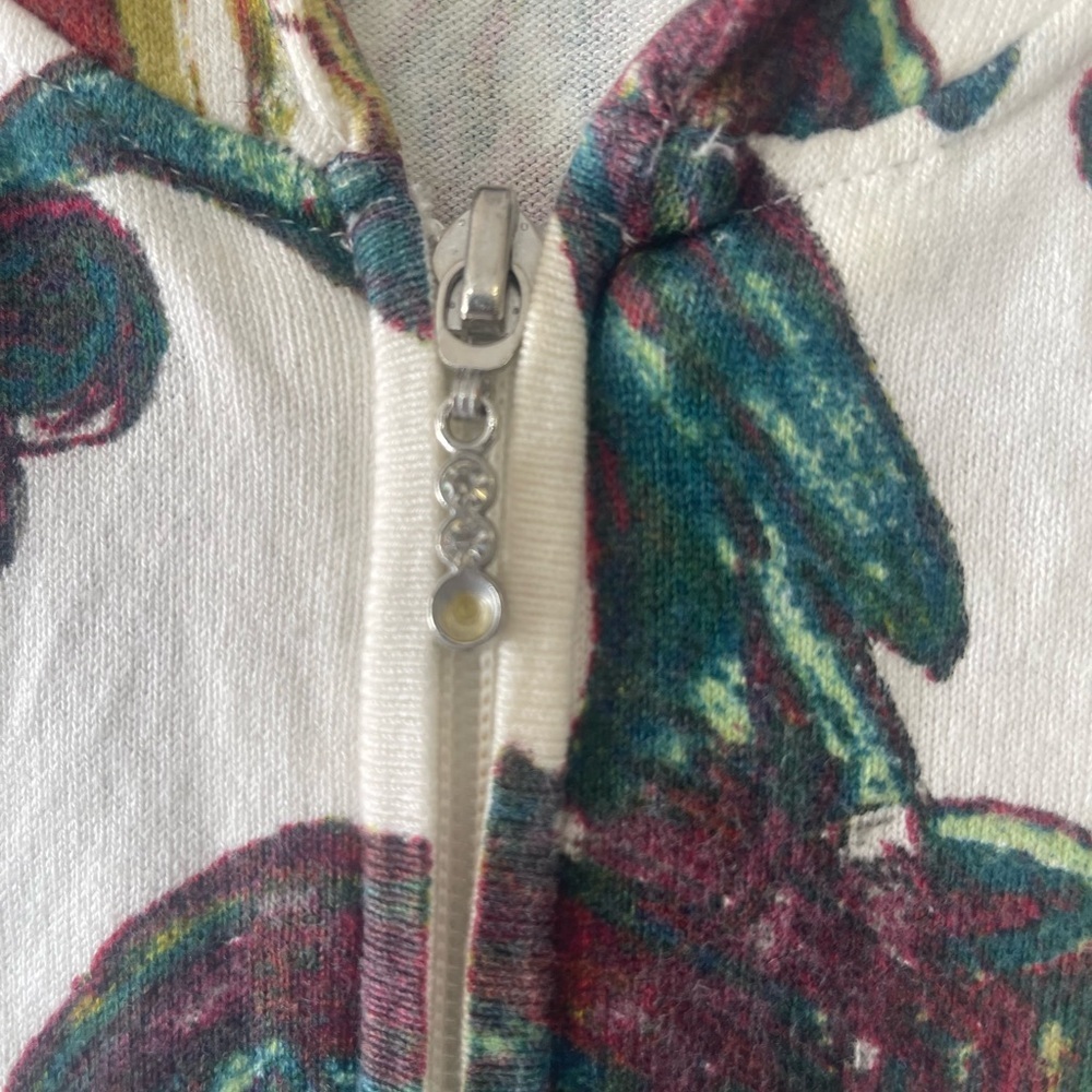 Soma Multicolor Floral Zip-Up Hoodie Jacket - Picture 5 of 7